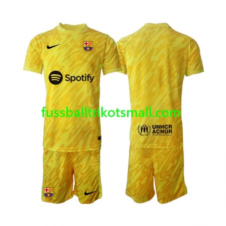 Fußballtrikots FC Barcelona Torwart Kinder 2024-2025 Kurzarm Auswärts-trikot kaufen